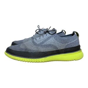 Cole Haan 2 Zerogrand Stitchlite Water Resistant Wingtip Ironstone Neon Sz 11